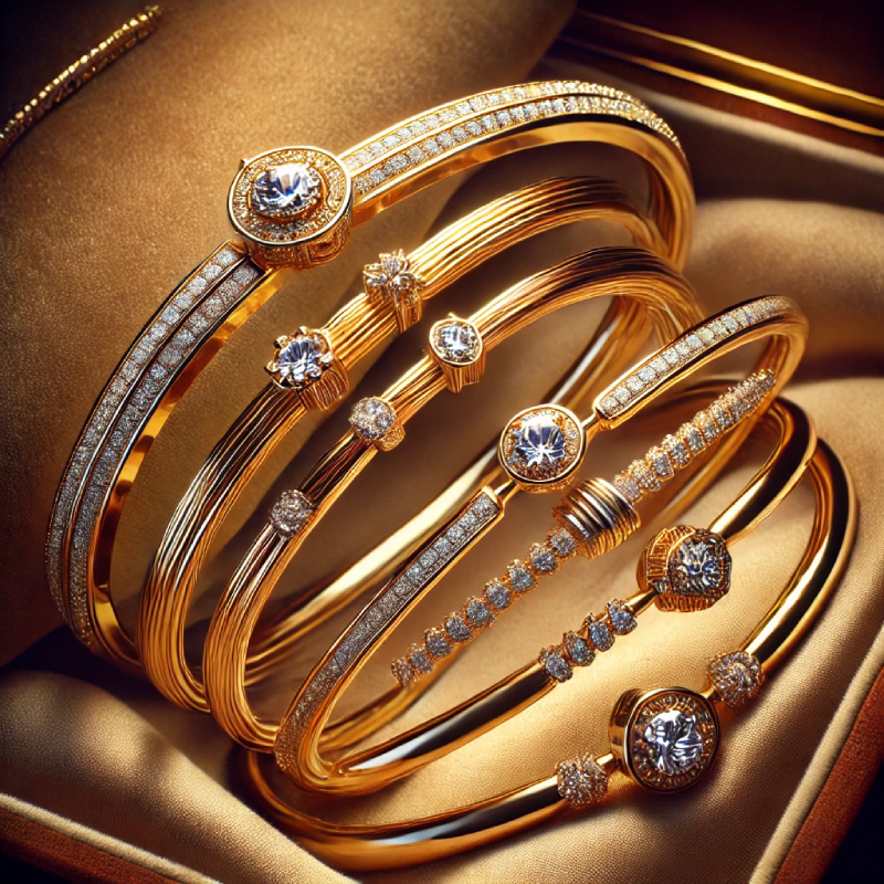 Gold with diamonds collection Lysera's bracelet, the Gold with Diamonds Collection